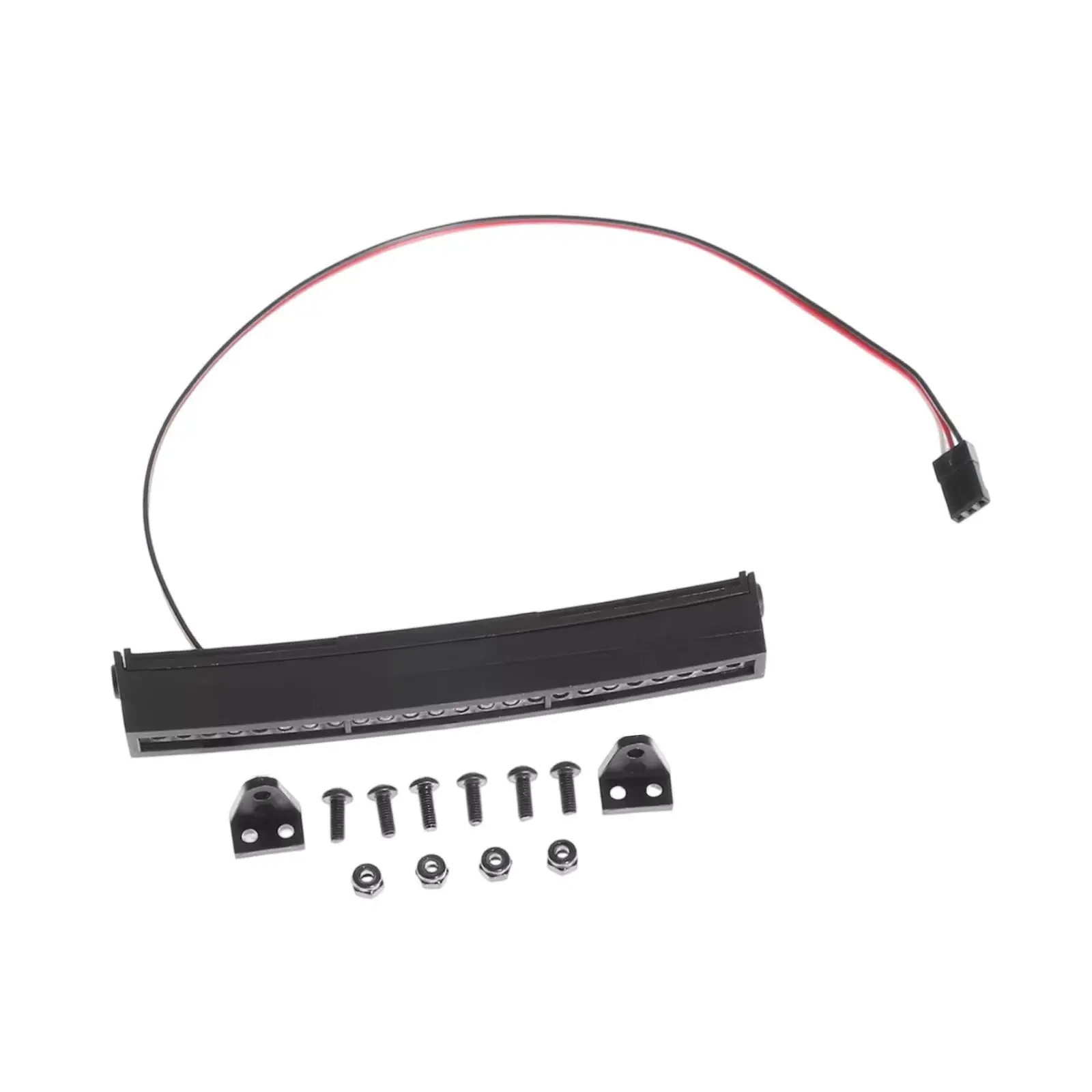 RC Car Roof Light Sturdy Black Replacement High Performance Fittings Aluminum Alloy RC Light Bar Accessories for 1/10 H8P