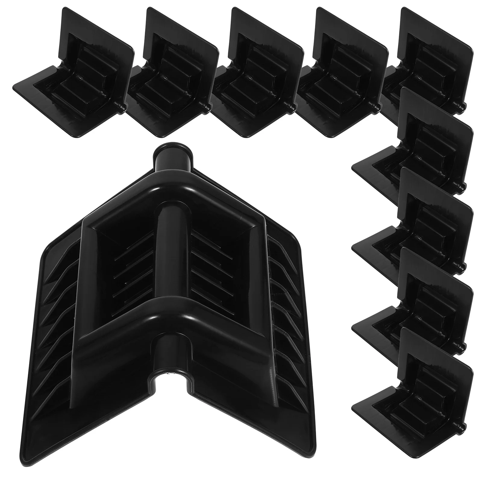 10Pcs Plastic Corner Protectors Stable Triangular Edge Guards Flatbed Strap Protectors Cargo Tie Down Protector Guard Packaging