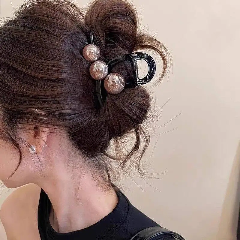 Koreanische Perle Kreuz Haar Krallen Krabben Für Frauen Mädchen Elegante Haar Ornament Barrettes Haar Clips Haarnadeln Mode Haar Zubehör