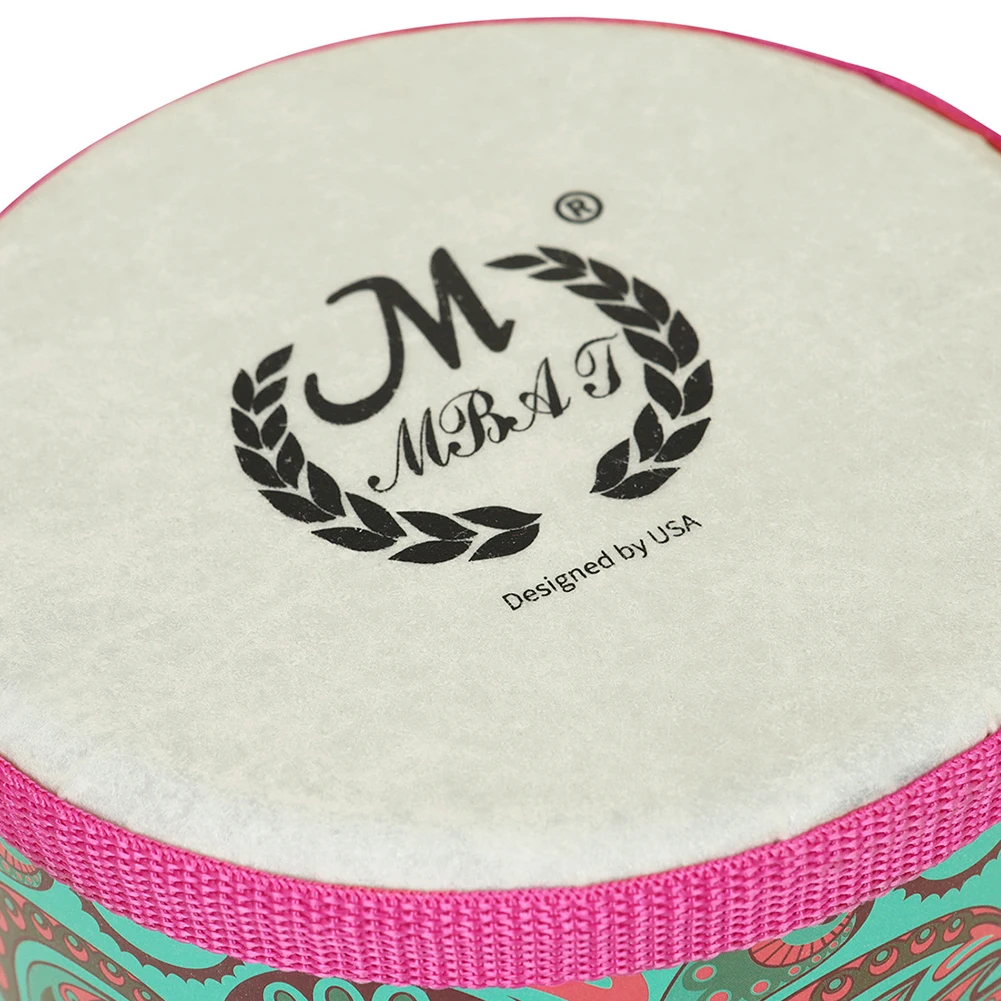 Bongo Drums for Rhythm Education Featuring Tight Splicing and Protective Rubber Base for Long Lasting Performance