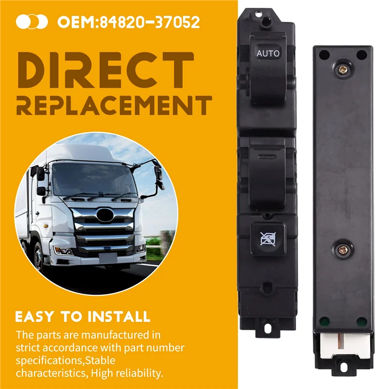 

84820-37052 Главный переключатель стеклоподъемника автомобиля, кнопка переключателя дверного стекла для Hino