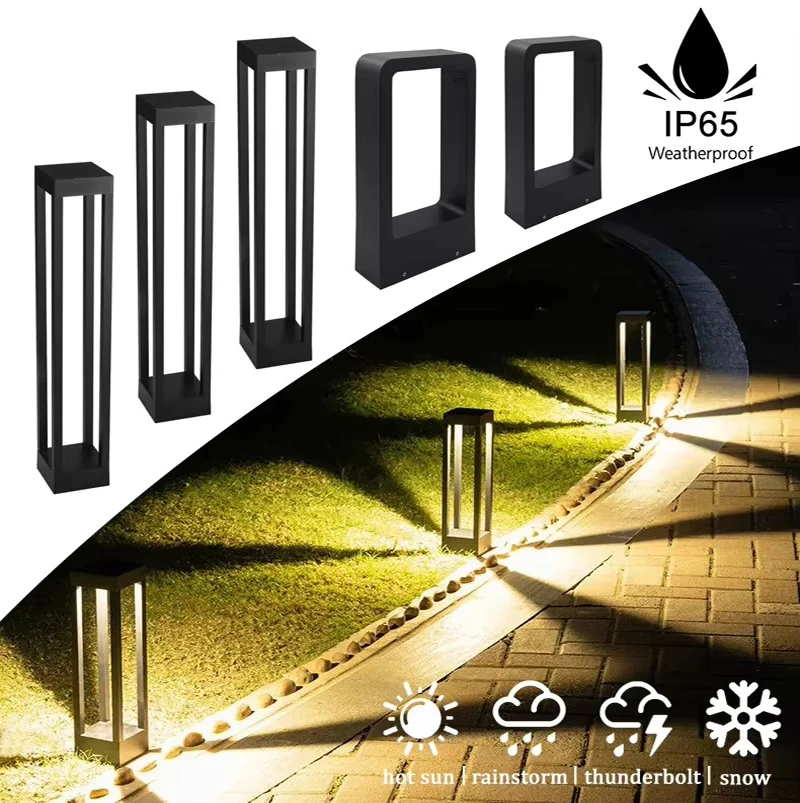 Garden Pathway Lights Outdoor Cordless Waterproof LED Lighting for Patio/Lawn/Yard/Hotel/Wedding/Landscape/Driveway/Walkway