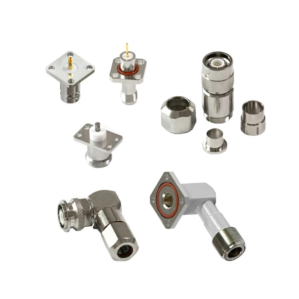 

Female/Male Coaxial Connector Adapters Silver Plated Copper For M18 Connector Type F Compatible With RG316 RG174