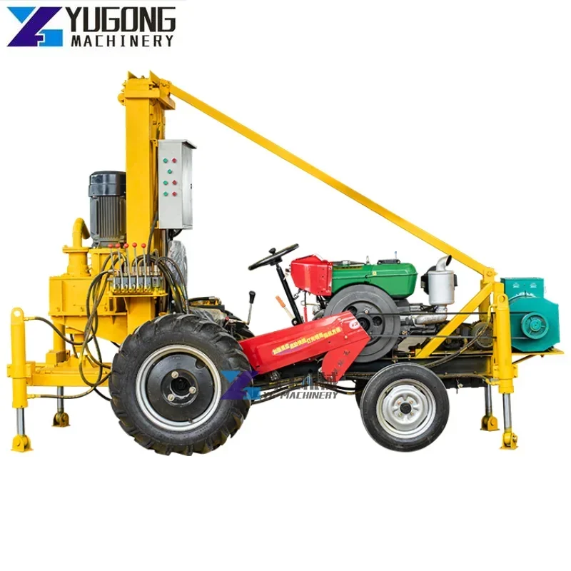 Water Well Drill Machine Hydraulic Water Well Drill Rig Portable Diesel Mounted Water Well Drilling Rig Machine