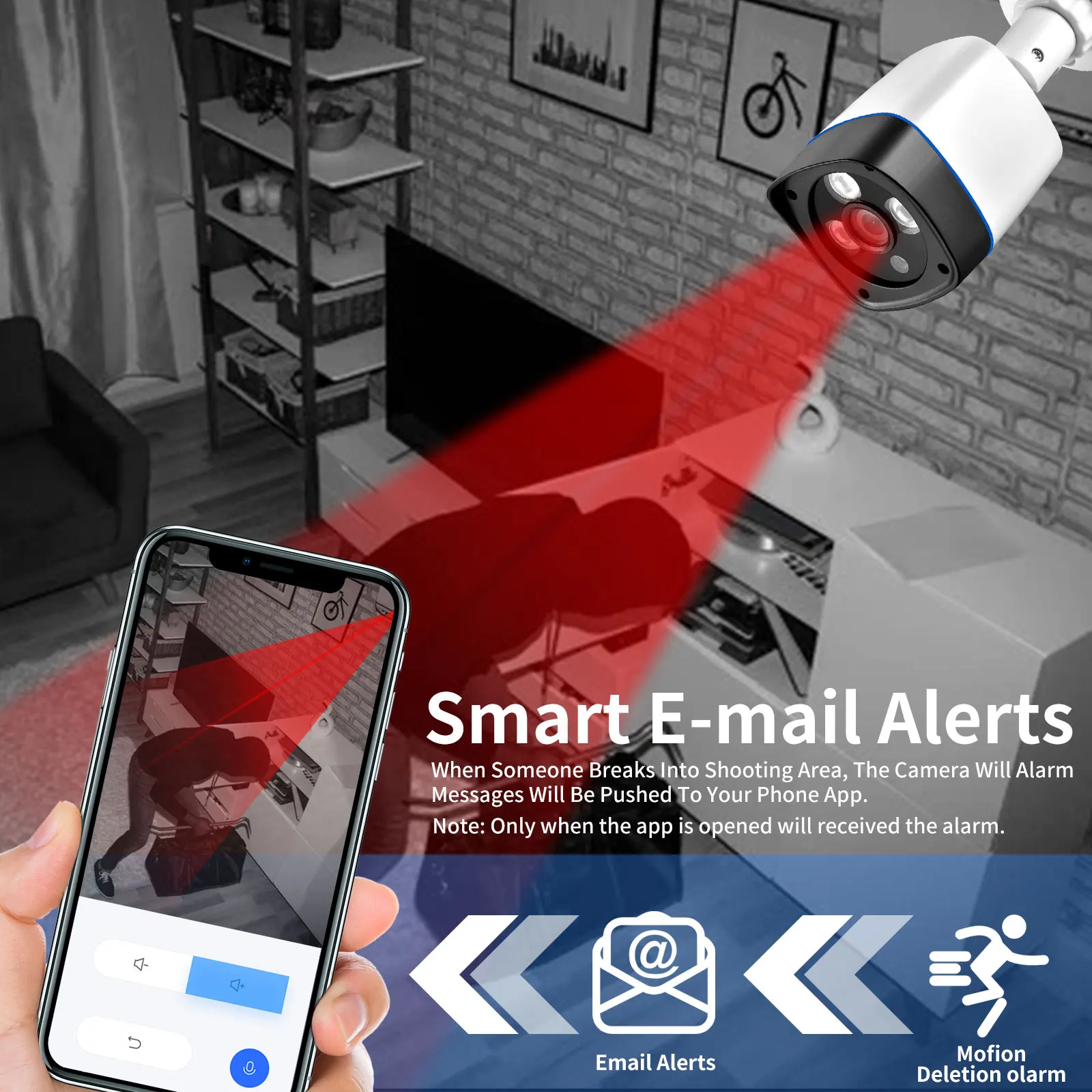 XMEYE-Câmera CCTV Impermeável com Detecção de Movimento, Detecção de Rosto, Power over Ethernet, Câmera IP, Alerta por Email, 8MP, 5MP, 4MP, H.265