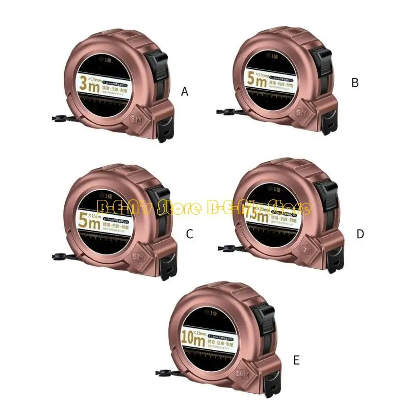Y1AD 3/5/7.5/10M Measuring Tape Locking Steel Tape Measure Ruler Waterproof