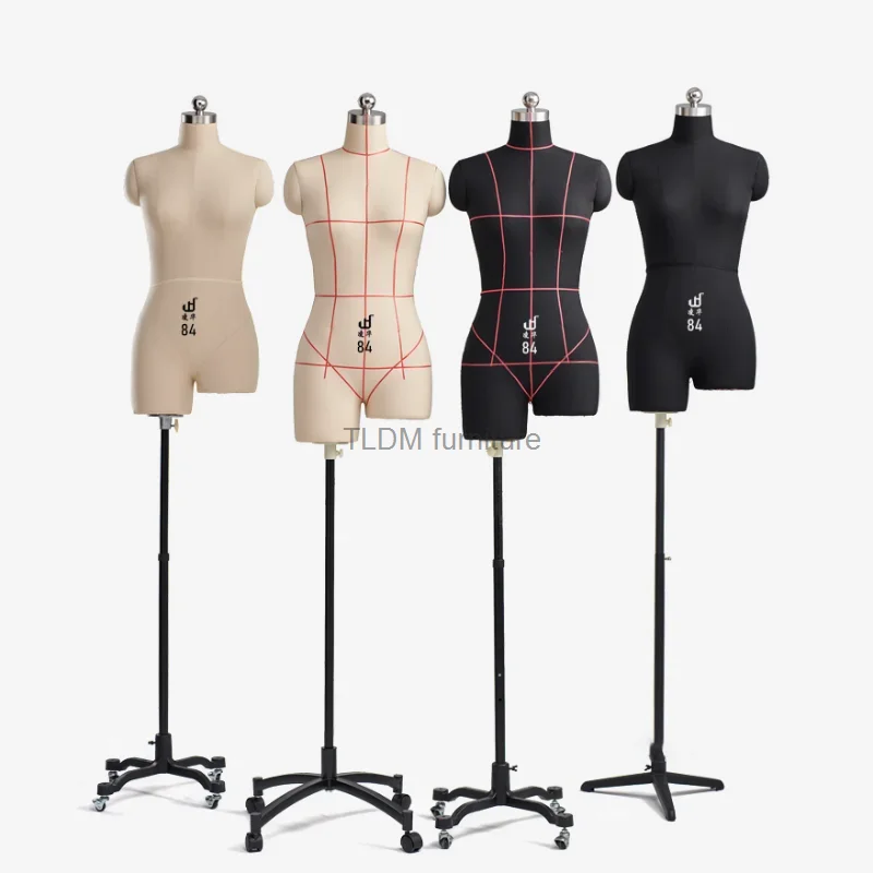 

Professional Mannequin for Women's Clothing Design Auxiliary Model Female Dressmaker Mannequins Bust Dress Form Stand Metal Base