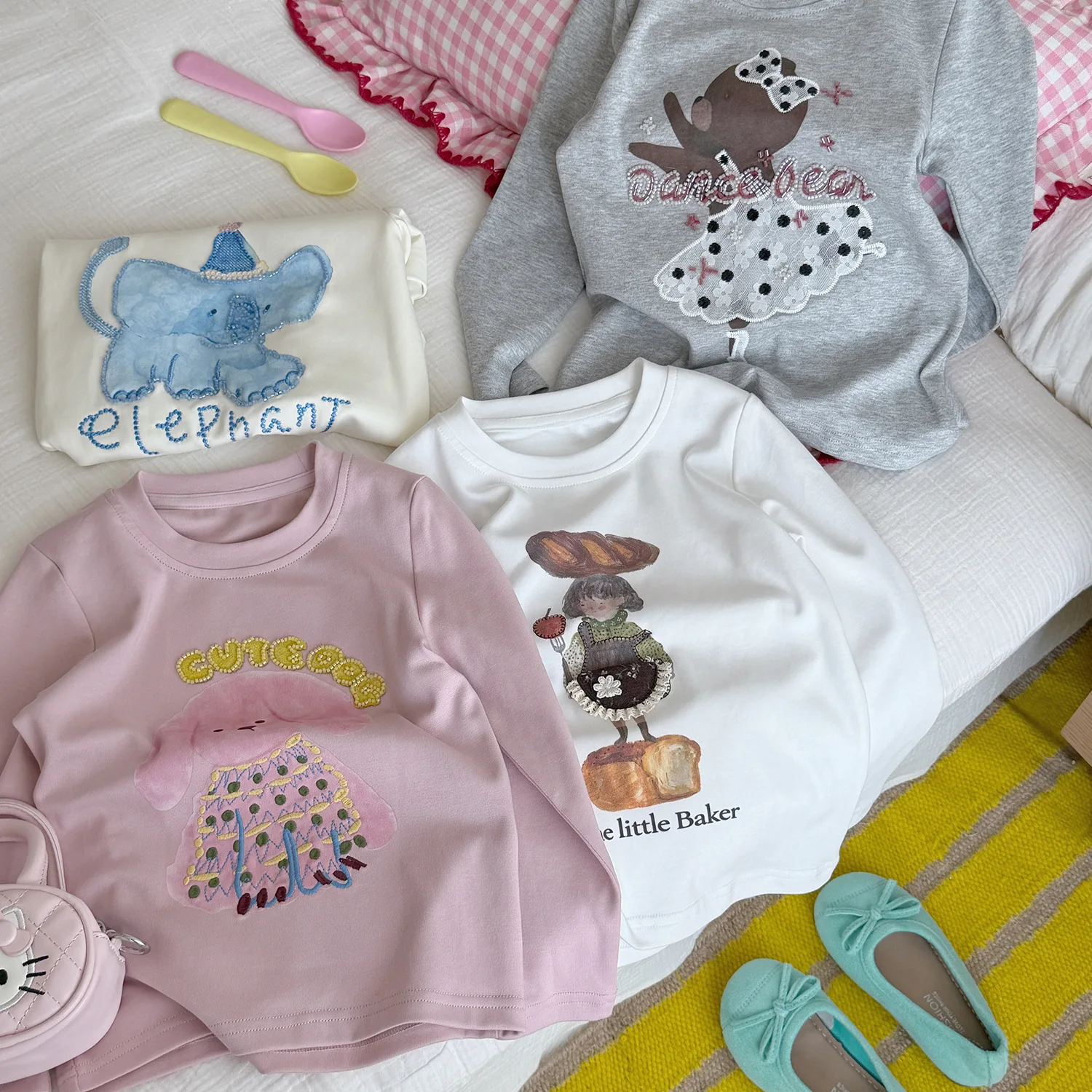 Baby Clothing Industry - Camiseta para Niñas, Otoño-Invierno 2026, Ropa
