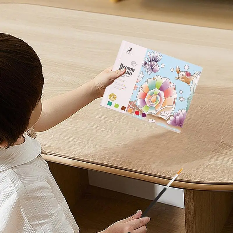 Drawing Doodle Coloring Book Creative Painting & Coloring Books Brushes Included Multifunctional Doodle Book For Artistic