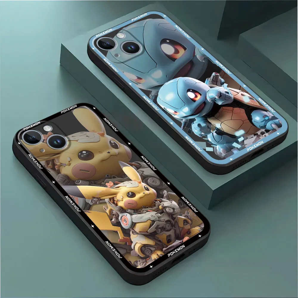 Phone Case for Samsung Galaxy A54 A03 Core A12 A25 A01 A15 A13 A03s A05s A52 A14 A02s A04e A04s Mechanical Pokemon Cover