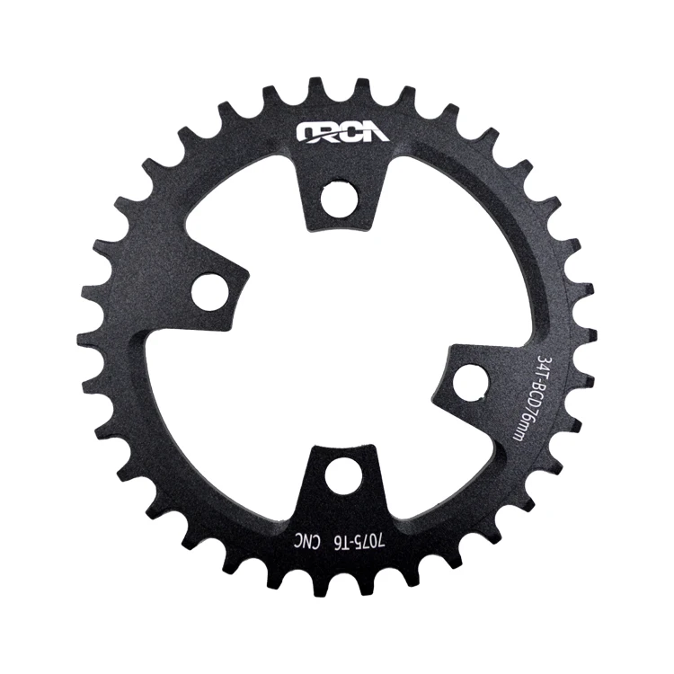 

Hot Selling Bike Chainrings BICYCLE CHAINWHEEL BCD76 Chainrings 32t-38t AL6061 or AL7075 Round Mtb Bicycle Chainring