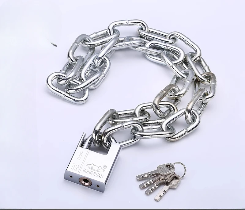 Chain lock anti shear household outdoor door padlock