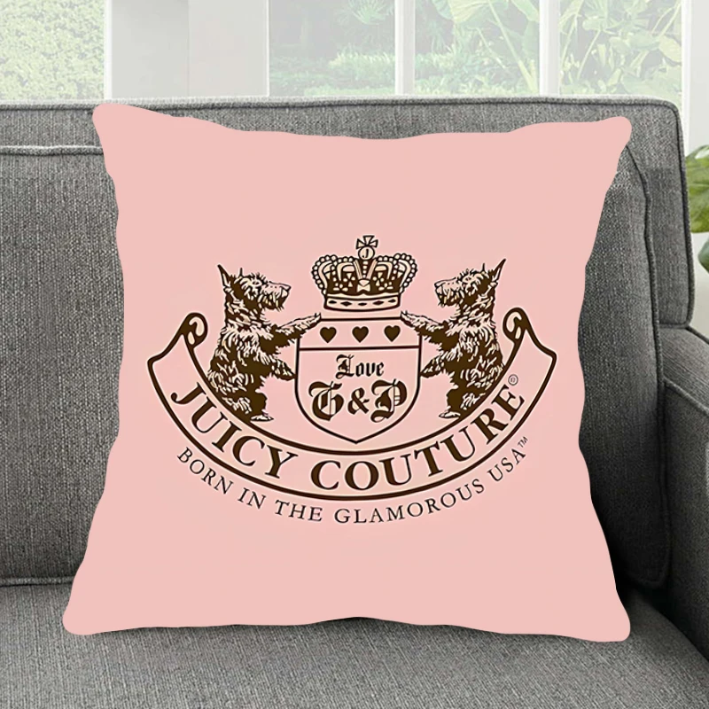 Comfortable pillow room bedroom office coffee shop pillow living room Juicy Couture pillowcase Fashion brand Home Decor 45X45cm