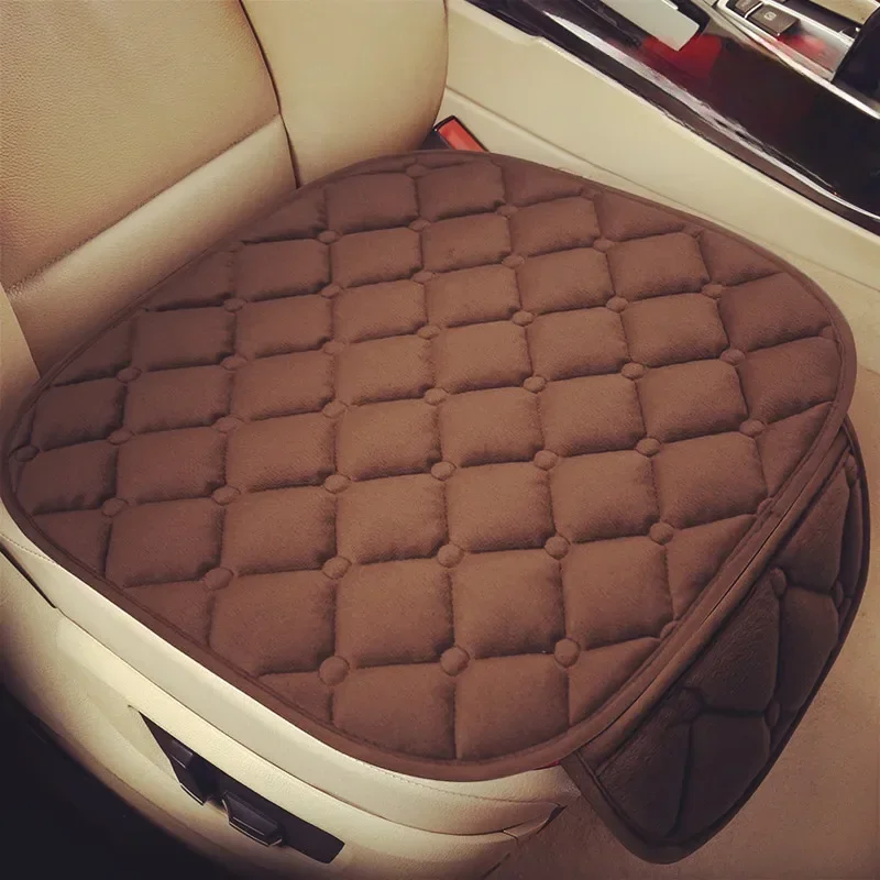 KKJOY Autositzbezüge, warme Sitzkissen, Plüsch-Sitzbezüge, Herbst-Winter, universell für Limousine, Schrägheck, SUV, Sitzmatten – Detail 3