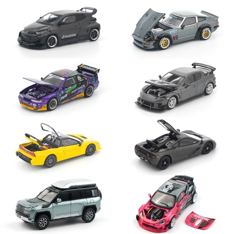 [PreSale] Xcartoys POP RACE 1:64 PANDEM GR YARIS Carbon EVAR S13 RX8 RE NSX 280ZX YANGWANG U8 1087X GT86 Diecast Model Car