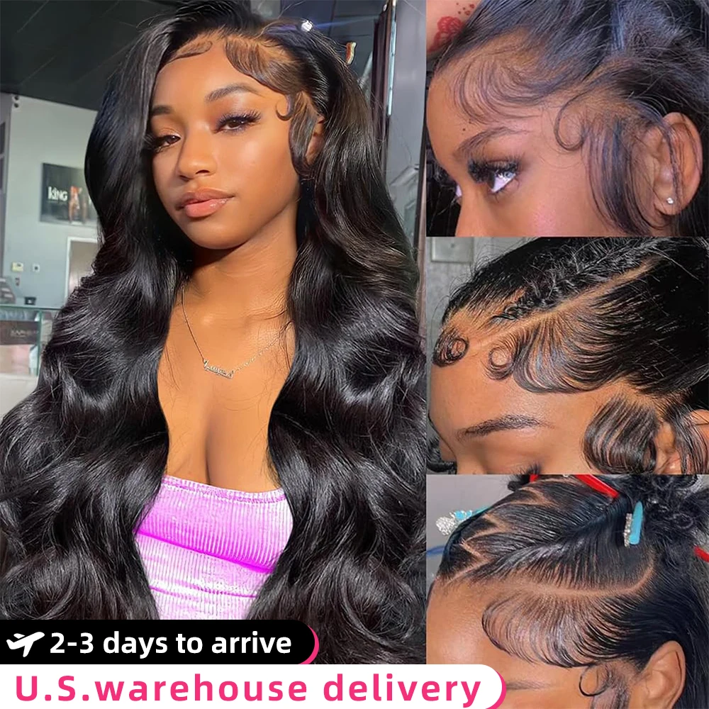 

30Inch Body Wave Wigs Human Hair 13x4 13x6 HD Lace Front Human Hair Wigs Brazilian Pre Plucked Lace Frontal Wigs For Black Women