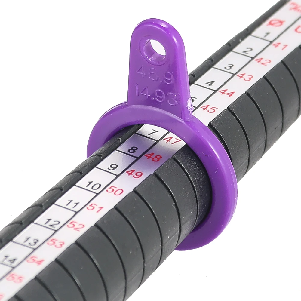 Plastic Circular Rings Ring Sizers Stick US Standard Scale Jewelry DIY Making Accessories Multi-Purpose Finger Measuring Tool
