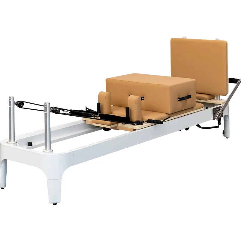 

Pilates Factory's High Quality White Aluminum Alloy Pilates Heavy Machine Economical for Home & Gym Use for Yoga Studios