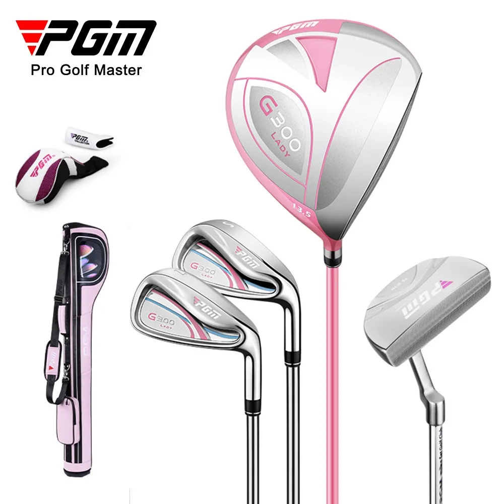 

PGM Women Golf Clubs Iron Set With Bag Cover Titanium Alloy L Grade Carbon Shaft Rod Cutter Wedges Golf Putter G300 Lady