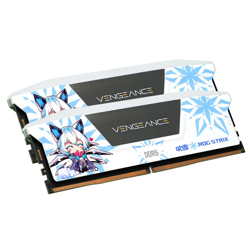 CORSAIR VENGEANCE RGB DDR5 ROG STRIX RAM, 인텔 XMP3.0 iCUE 호환 컴퓨터 메모리, 32GB (2x16GB), 6000MHz, 6400MHz, CL36