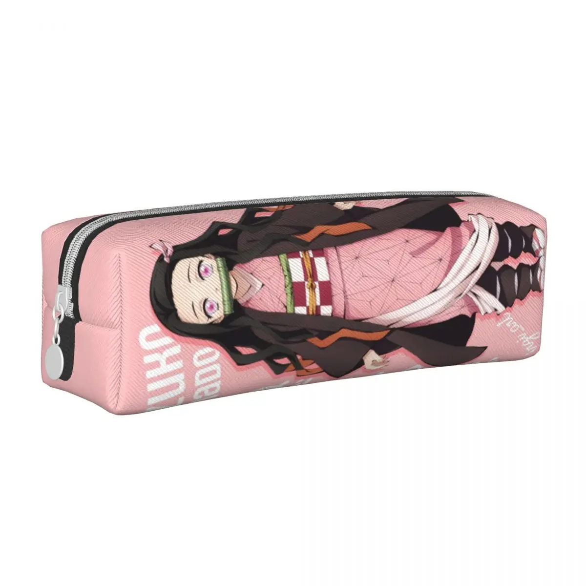 kamado nezuko demonio slayer anime lapis case pen box para estudante bolsa de grande capacidade material escolar zipper papelaria 01