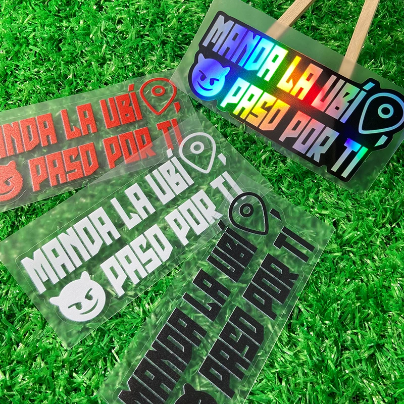 1PC Memes Motorcycle Stickers Funny for Motorbike Front Fairing Side Panels Fuel Tank Cover Scratches Decoration Vinyl Decals