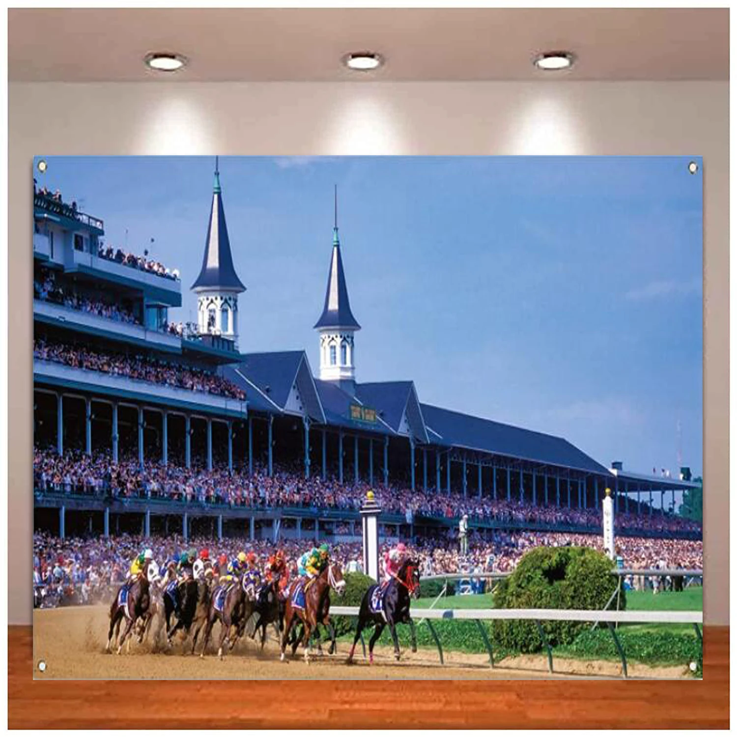 

Kentucky Derby Photo Booth Photography Backdrop Horse Racing Churchill Downs Indoor Outdoor Party Home Wall Background Decor