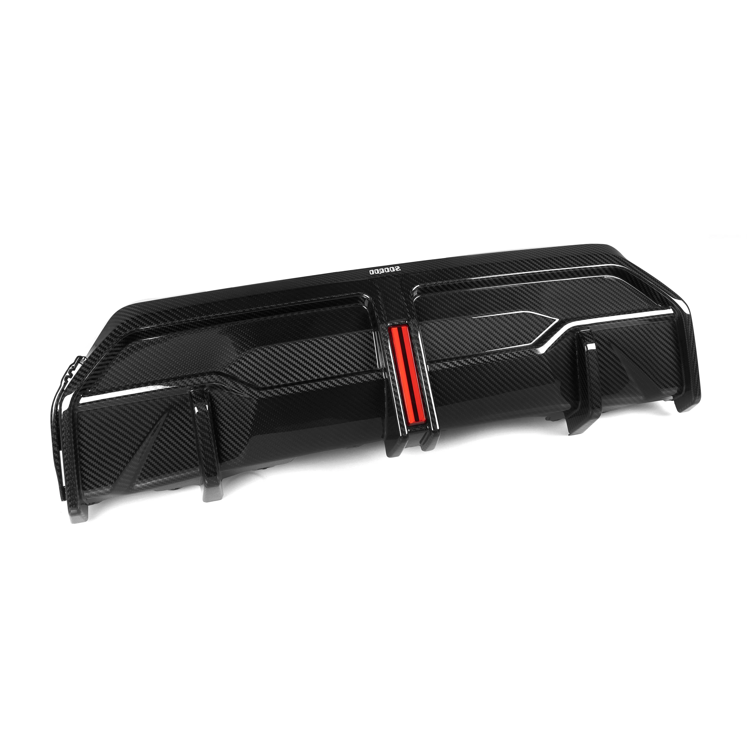 Hot selling：100% Dry Carbon Fiber Rear Bumper Diffuser Lip for G42 M240 S-line Coupe 2022+ SQ Style With Led Light Rear Diff