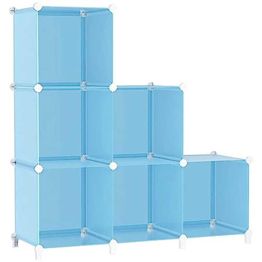 

Cube Storage Organizer Protable Closet Organizers and Storage for DIY Stackable 6 Cubes Storage Shelves Clothes Organizer for B