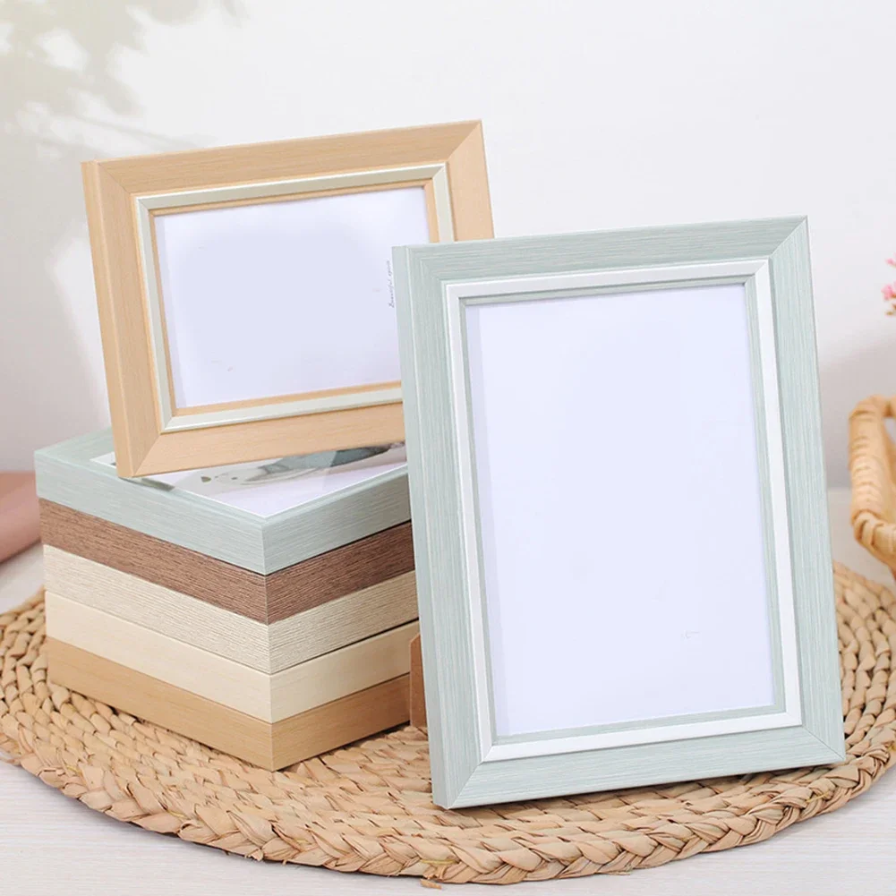 Photo Frame Table 567810 Inch A4 Wall Hanging Photo Frame Ornaments Wood Photo Frame Support Tabletop Wall Mount Full View