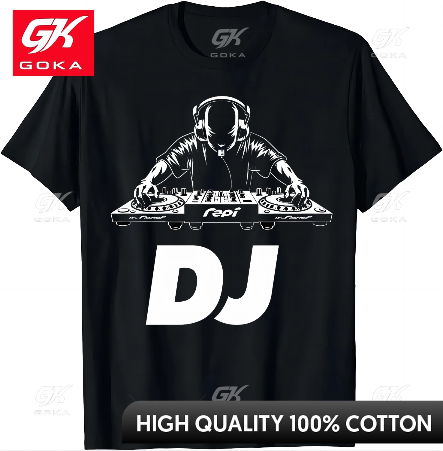 Stylish DJ Mix Master Shirt Music At Your Fingertips Cotton T Shirts Graphic T Shirts Men Women Clothing Tops Camisas Streetwear