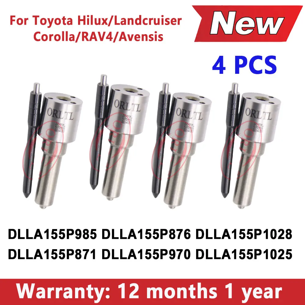 

4 шт. DLLA155P985 DLLA155P1028 DLLA155P876 DLLA155P871 DLLA155P970 DLLA155P1025 для DENSO Toyota дизельная форсунка