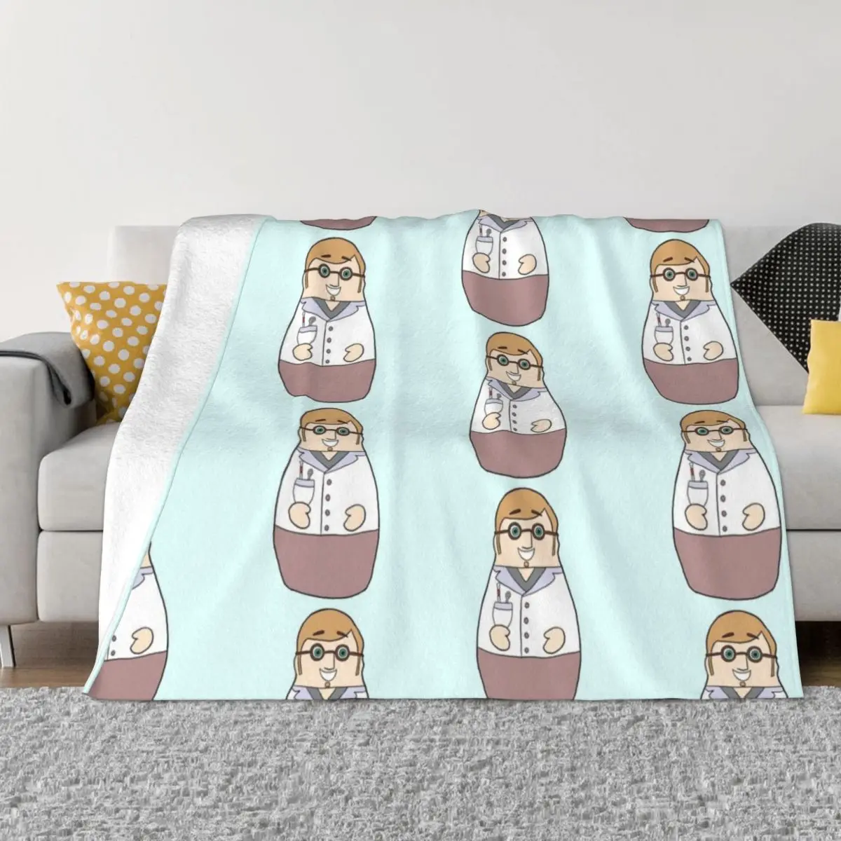 

Optometrist Throw Blanket Soft Big Blanket Fluffy Shaggy Blanket funny gift