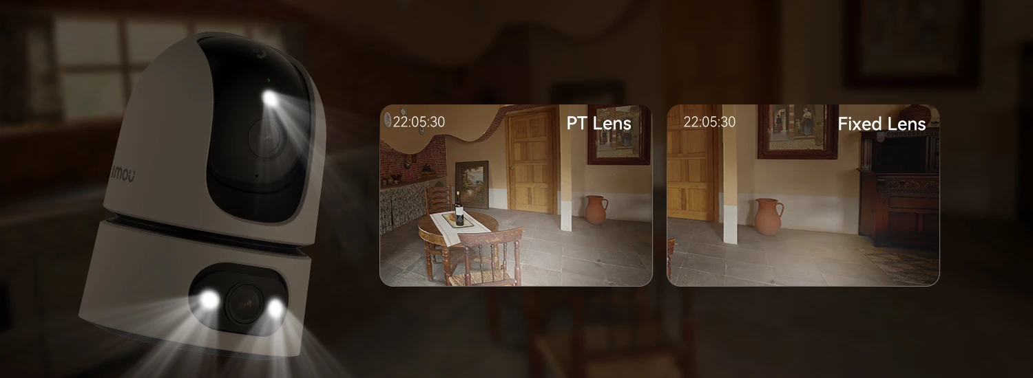 IMOU 10MP Ranger Dual Pro One touch Call Indoor Camera Smart Full-color Night Vision Wide Dual Lens Human & Pet Detection Two-way Audio Monitor