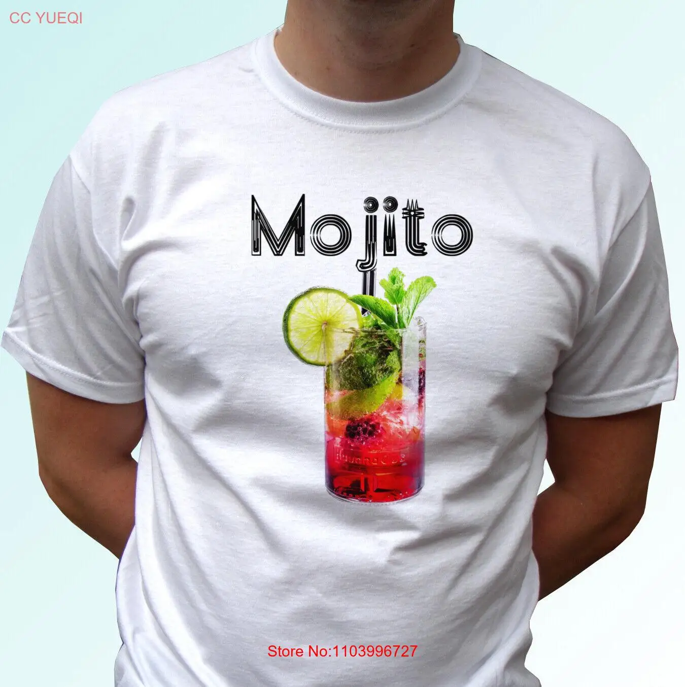 Mojito Strawberry t shirt party cocktail drink birthday alcohol funny xmas gift