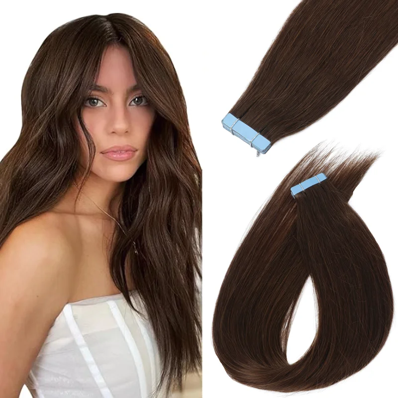 

Шелковистые мягкие накладные пряди из натуральных волос Remy, 16-22 дюйма, бесшовные, на ленте, высококачественные, машинной работы, долговечные, для женских волос