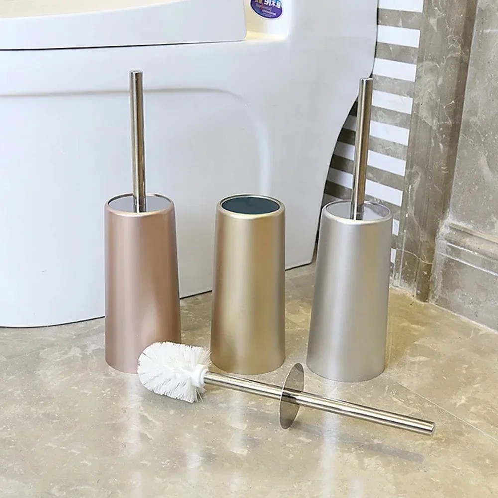 Brush Golden Creative Nordic Style Wc Toilet Brush with Holder Bathroom Cleaning Brush Household Floor Cleaning Bath Accessories