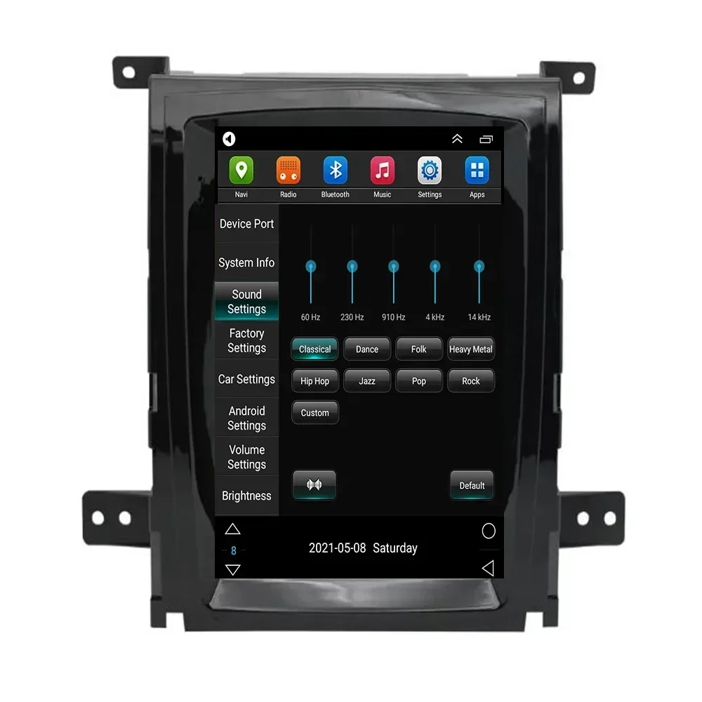 Para Cadillac Sevilha STS SLS 2007 -2012 ​ Rádio automotivo Android Tesla estilo 2Din receptor estéreo Autoradio reprodutor multimídia GPS Navi