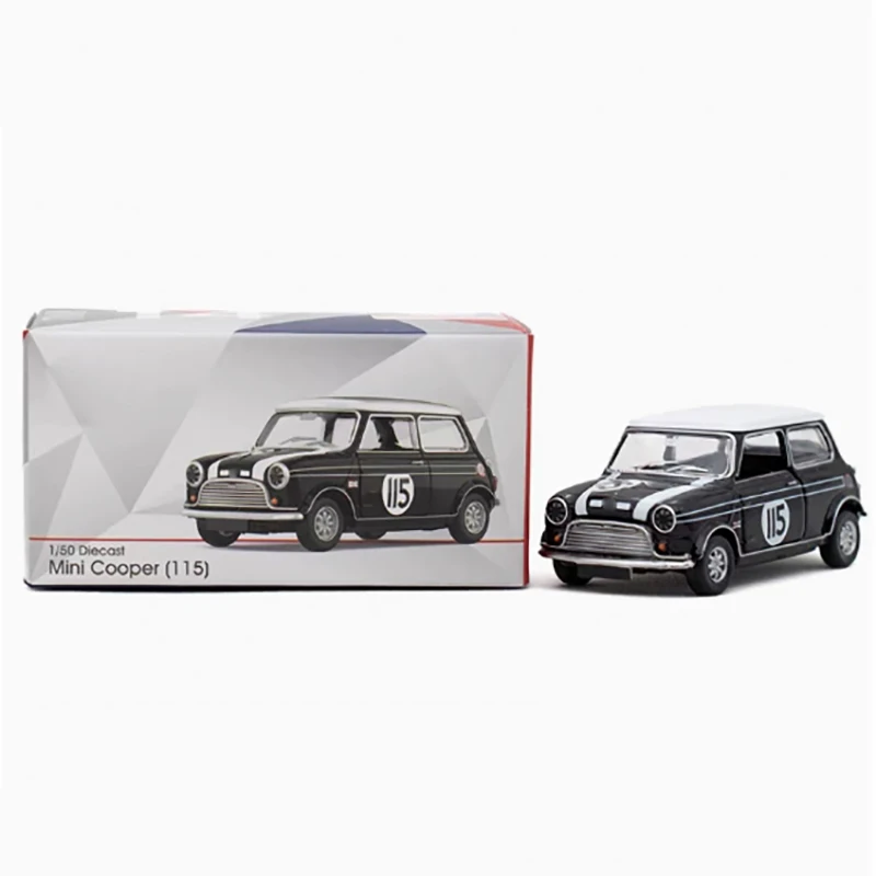 

Масштаб 1:50 Mini Cooper 115 MK1, имитация сплава, модель автомобиля, коллекция хобби, подарочная игрушка, статический дисплей, сувенирное украшение
