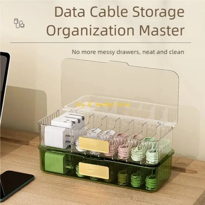 D7YC Travel Friendly Charging Gear Storage Container Durability PP Construction Space Saver