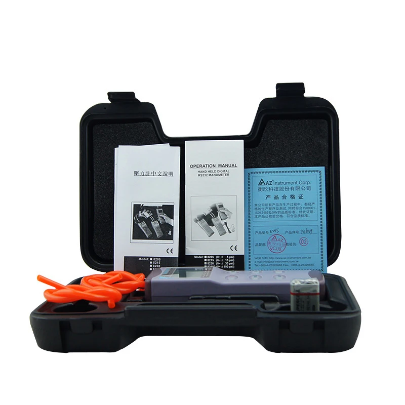 AZ8205 Manometro digitale per vuoto Manometro 5PSI