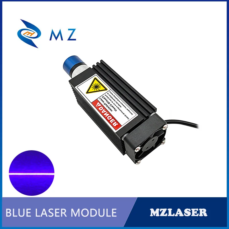 Verstelbare Focussable Powell Lens 405nm 300Mw 600Mw Blauw & Violet Lijn Laserdiode Module Met Beugel + Adapter Industriële Kwaliteit