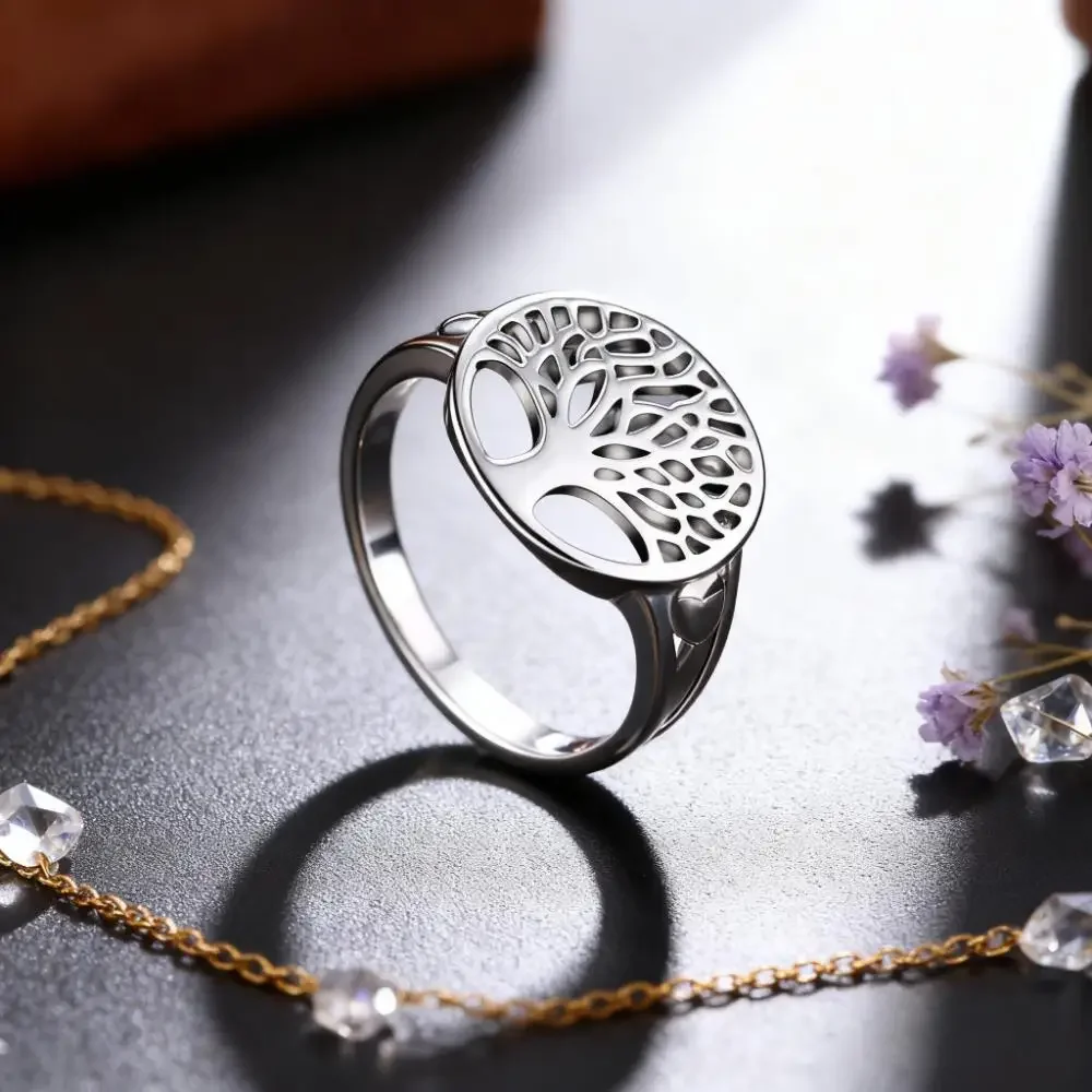 925 Sterling Silver engagement ring fine tree Rings For Women men size 6-9 elegant Fashion Party wedding Jewelry Holiday gifts