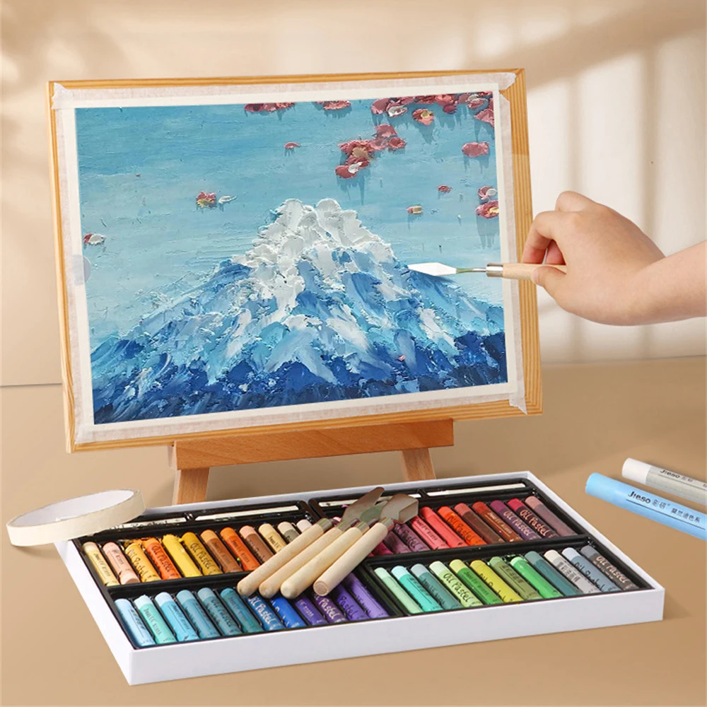 سكين لوحة مع شفرات مرنة ، مكشطة متينة ، مقبض خشبي ، مجموعة ملعقة فنية ، معدن وخشب ، شعور مريح ، مجموعة واحدة