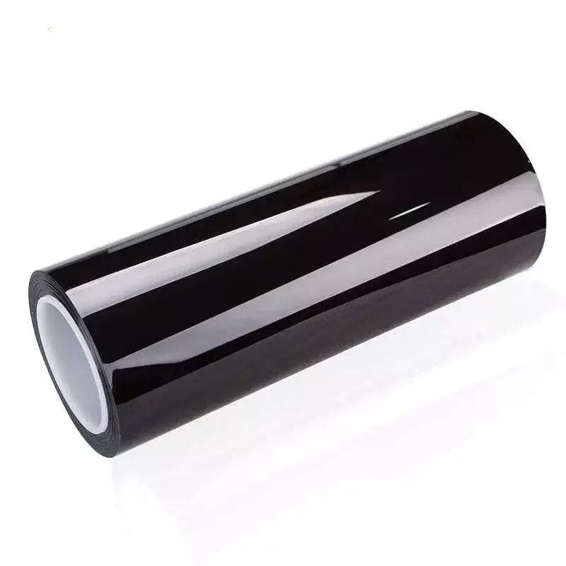 

2025 0,3*15 м дымчатая черная защитная пленка для фар автомобиля, ПВХ-лампа, УФ-защита с функцией изменения цвета для положения тела