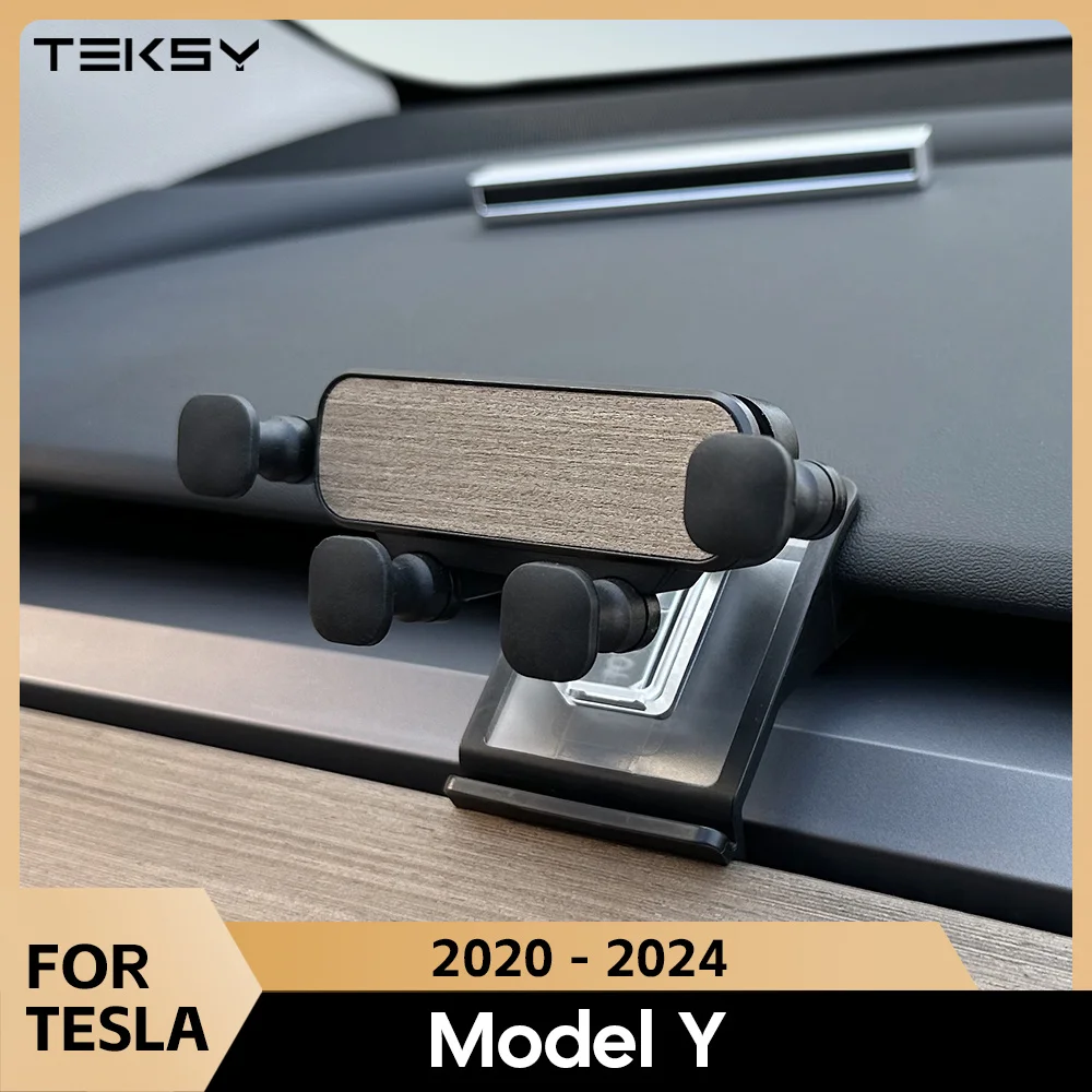 Per Tesla Model Y supporto per cellulare per auto supporto per gravità silenzioso staffa di montaggio Clip di sfiato presa d\'aria supporto a scatto