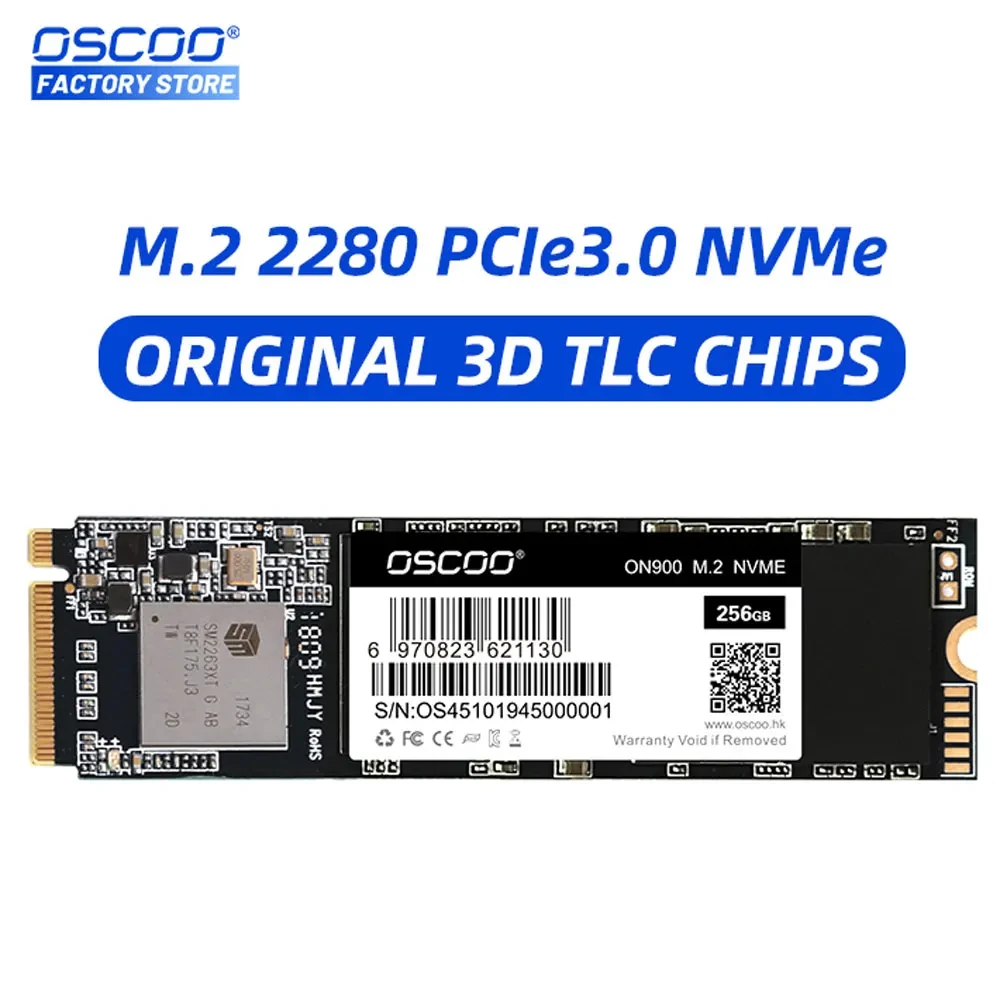 OSCOO 2280 내장 솔리드 스테이트 드라이브, 노트북 데스크탑용 3D TLC 하드 디스크, NVMe 256GB, 512GB, SSD PCIe3.0 X4, 공장 가격 OSCOO 2280 내장 솔리드 스테이트 드라이브, 노트북 데스크탑용 3D TLC 하드 디스크, NVMe 256GB, 512GB, SSD PCIe3.0 X4, 공장 가격