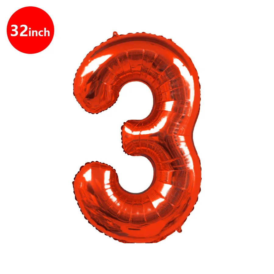 1 Stück 32 Zoll Rot-Schwarzer Aluminium Digitalballon Geburtstagszahl 012345789 Dekorationsballons für Fotografie – Detail 7