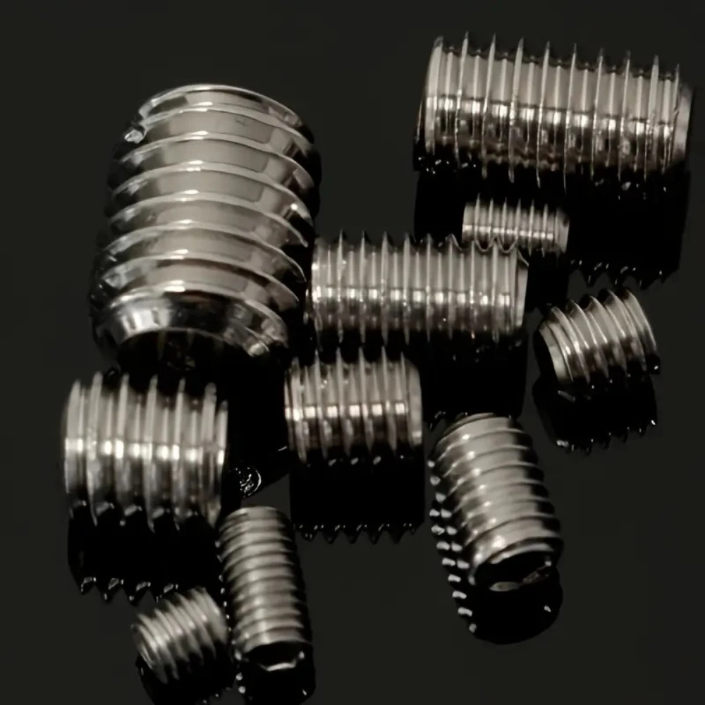 

100PCS of Boxed Hardware Stainless Steel Hexagon Flat End Set Screws and Headless Screws M3 M4 M5 M6 M8 Fasteners Screws