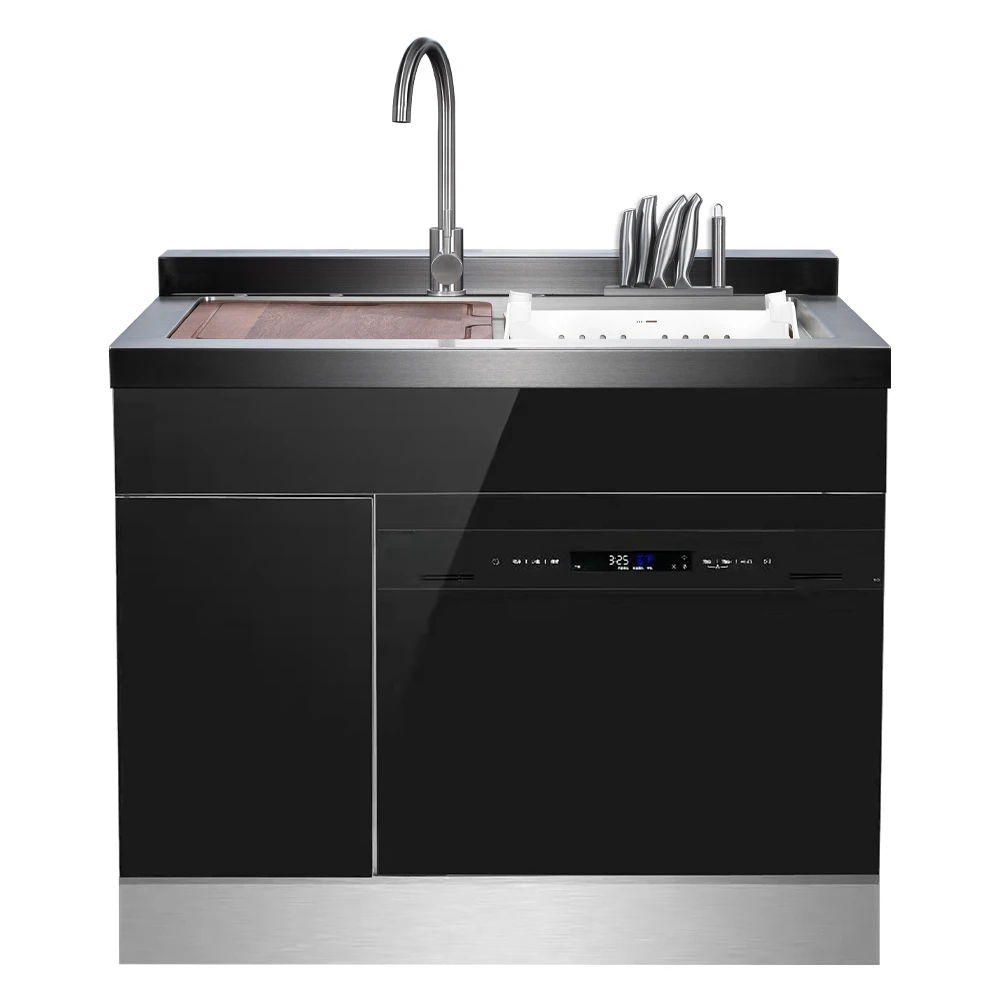 Stainless Steel Modern Luxury Smart 3-in-1 Built-in Dishwasher Kitchen Sink